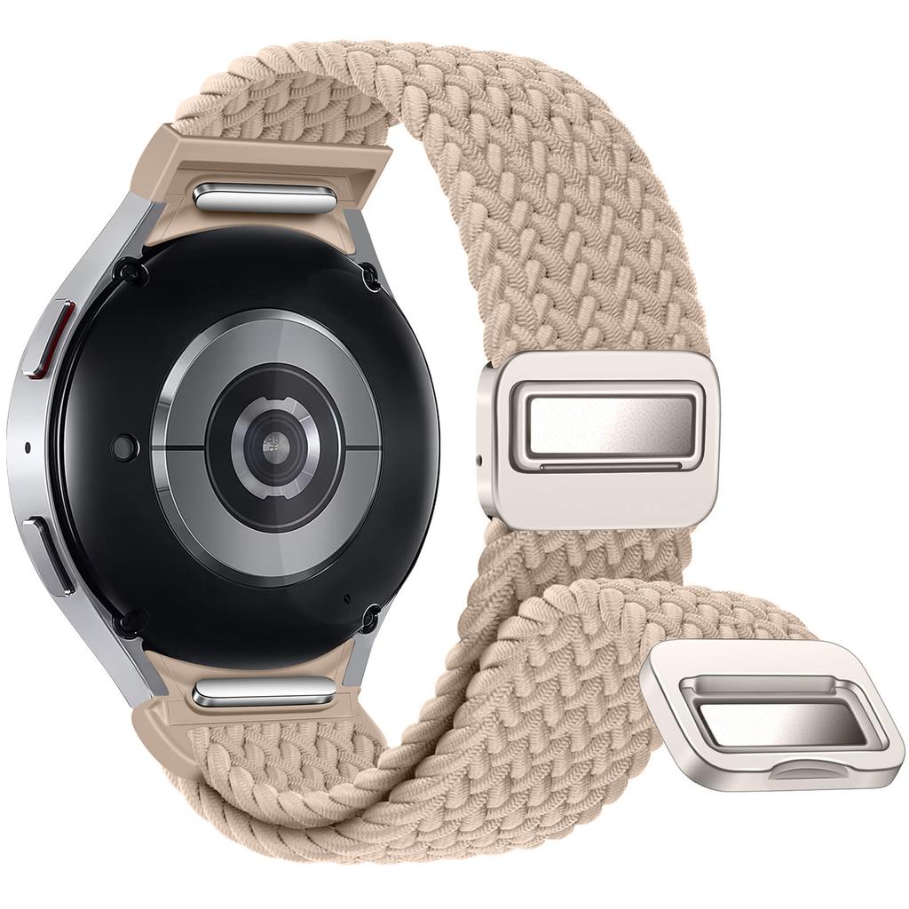 No Gaps Braided Band For Samsung Galaxy Watch 7 6 5 4 classic 47mm 44mm 40mm/5 pro magnetic bracelet correa Galaxy watch6 strap