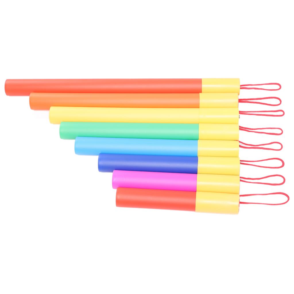 Набор из 8 музыкальных звуковых трубок Пластиковая интерактивная образовательная музыкальная трубка Ударный инструмент для детей