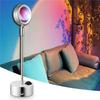 Rainbow Sunset Projection Lamp Led Atmosphere Night Lights Sun Projection Table Lamp for Home Bedroom Background Wall Decor