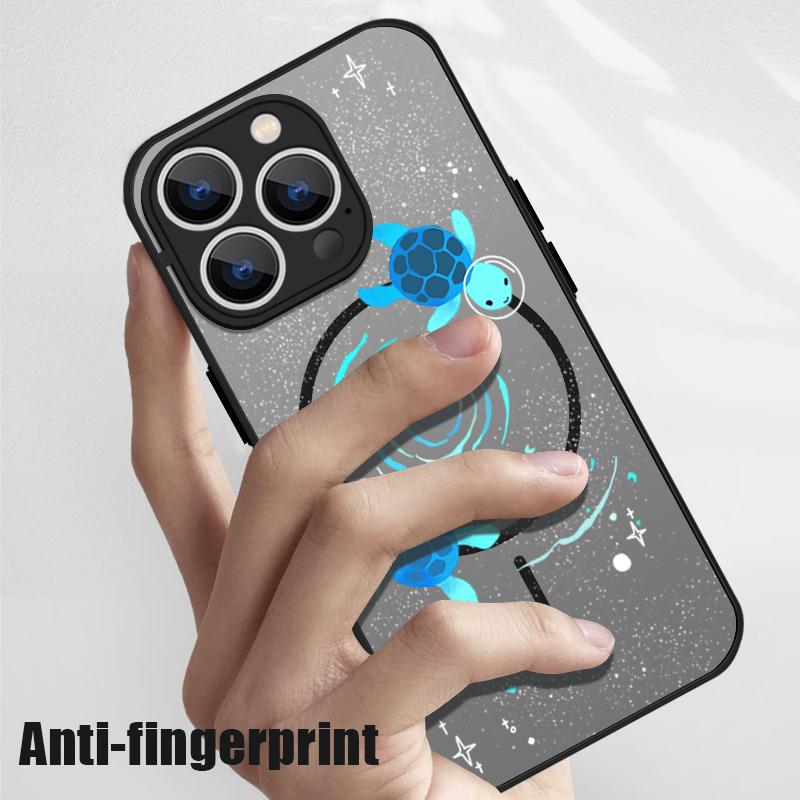 Чехол для iPhone 17 Pro Max с узором Морская черепаха, Ракушка, Кит, Магнитный, Для Magsafe, Тонкий, Матовый чехол для iPhone 16 Pro Max 15 14 13 16E Air