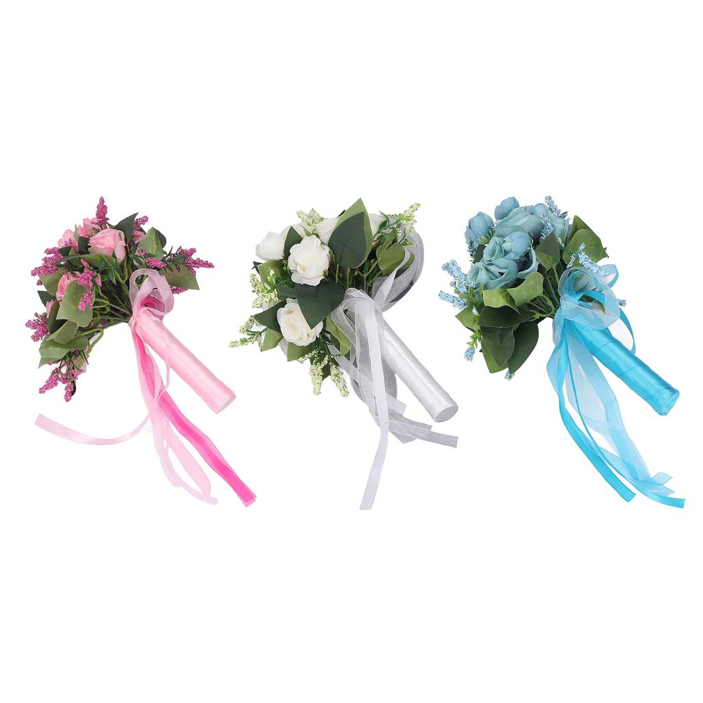 Свадебный букет имитация искусственной розы реалистичные зеленые листья современная элегантная роза для свадьбы Чу