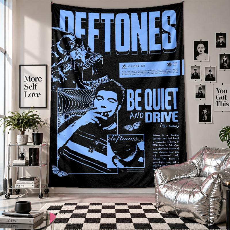 Настенный гобеленDeftones Арт Ткань для подвешивания Декоративный Фон Чехол для Украшения Комнаты