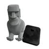 Modern Homes Decors Easters Island Sculpture Artistic Mobile Stand Gaming Controller Holder For Living Room Office Desk