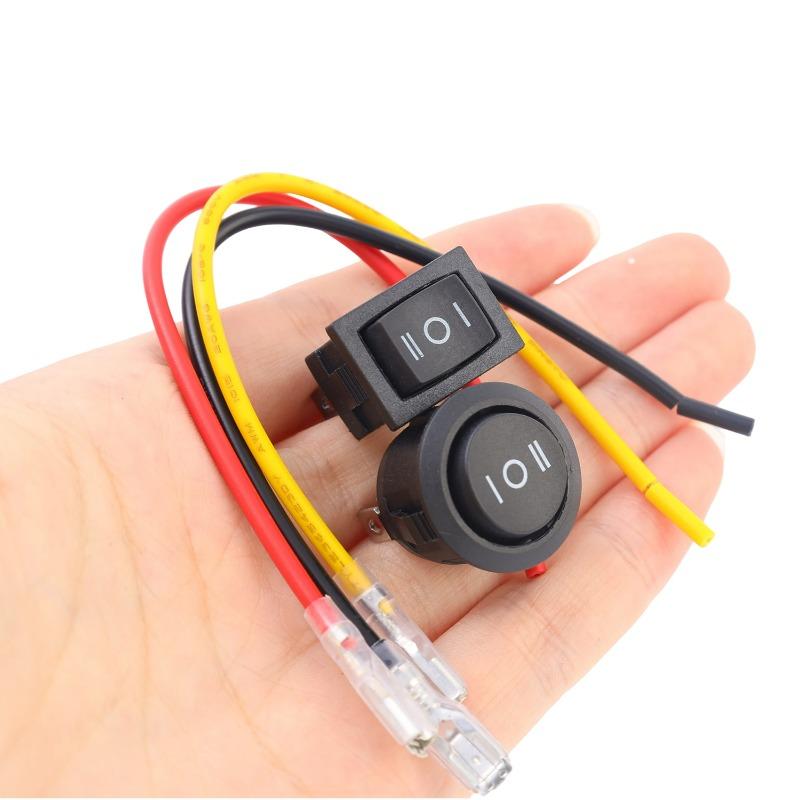 3 Position Rocker Switch ON-OFF-ON 12V/24V 20A Waterproof 3 Pin LED Rocker Switch for Auto Motorcycle Marine Boat Modification Switches4