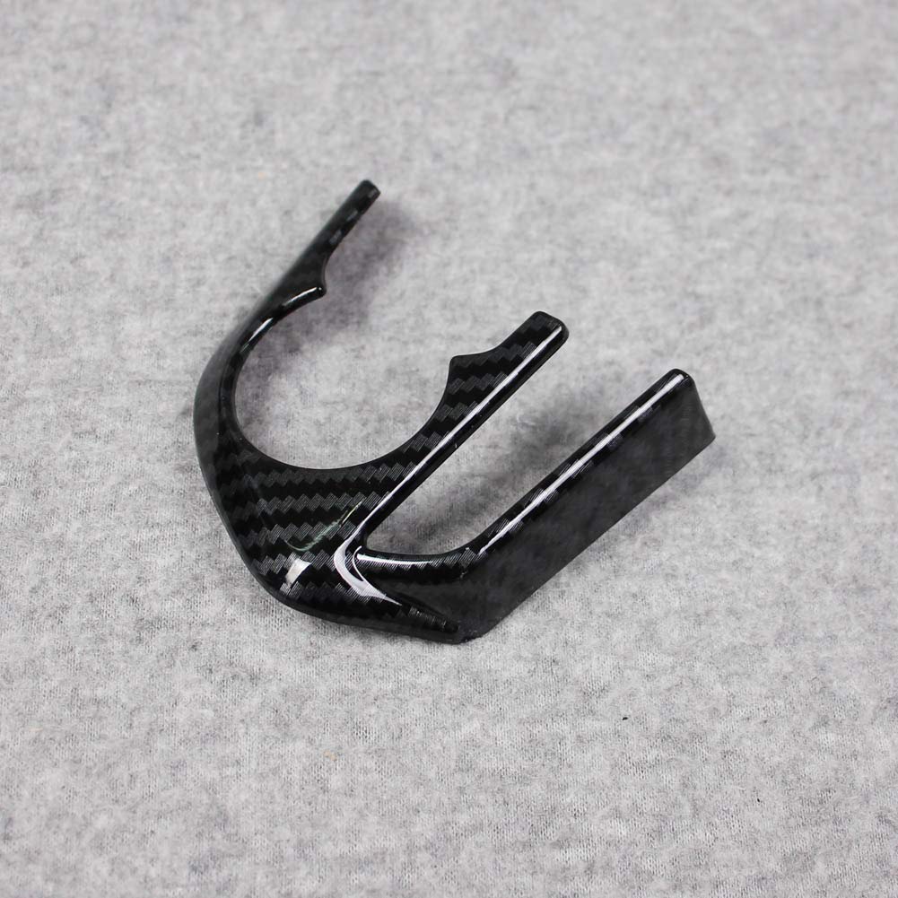 RUIQ Toyota RAV4 Interior Steering Wheel Handle Black Carbon Fiber Designed Exclusively for the Toyota RAV4 (5th Generation) Garnish, Frame, Finish,