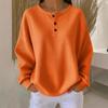 A New Solid-color Pullover Loose Top with A Fashionable Round-neck for Autumn and Winter