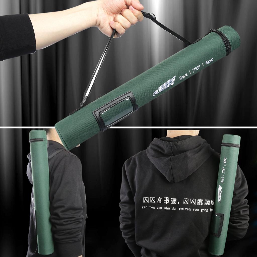 Maxcatch Cruiser Fly Fishing 3wt IM10 carbon AA grade reel Fly rod Rod; 7'6'' 6-piece, blank, seat. (7'2wt, green)
