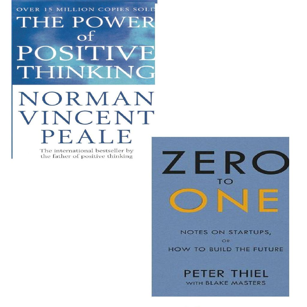 Zero To One & The Power of Positive Thinking  Paperback Combo