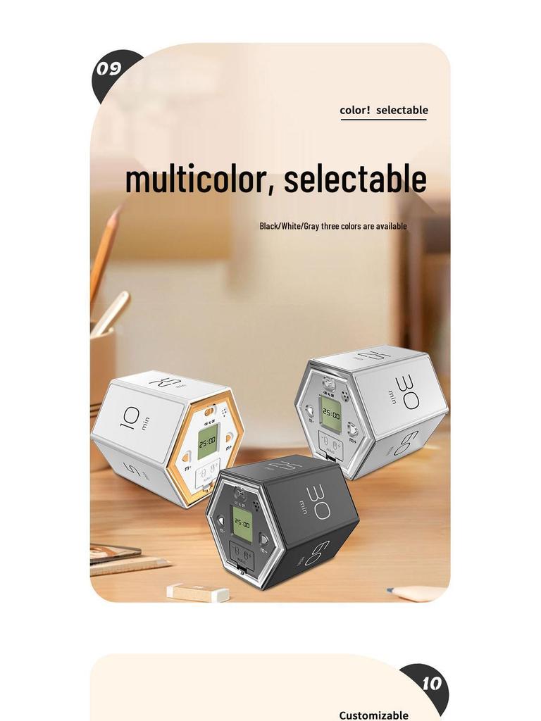 Multifunctional Student Self-Discipline Flip Timer