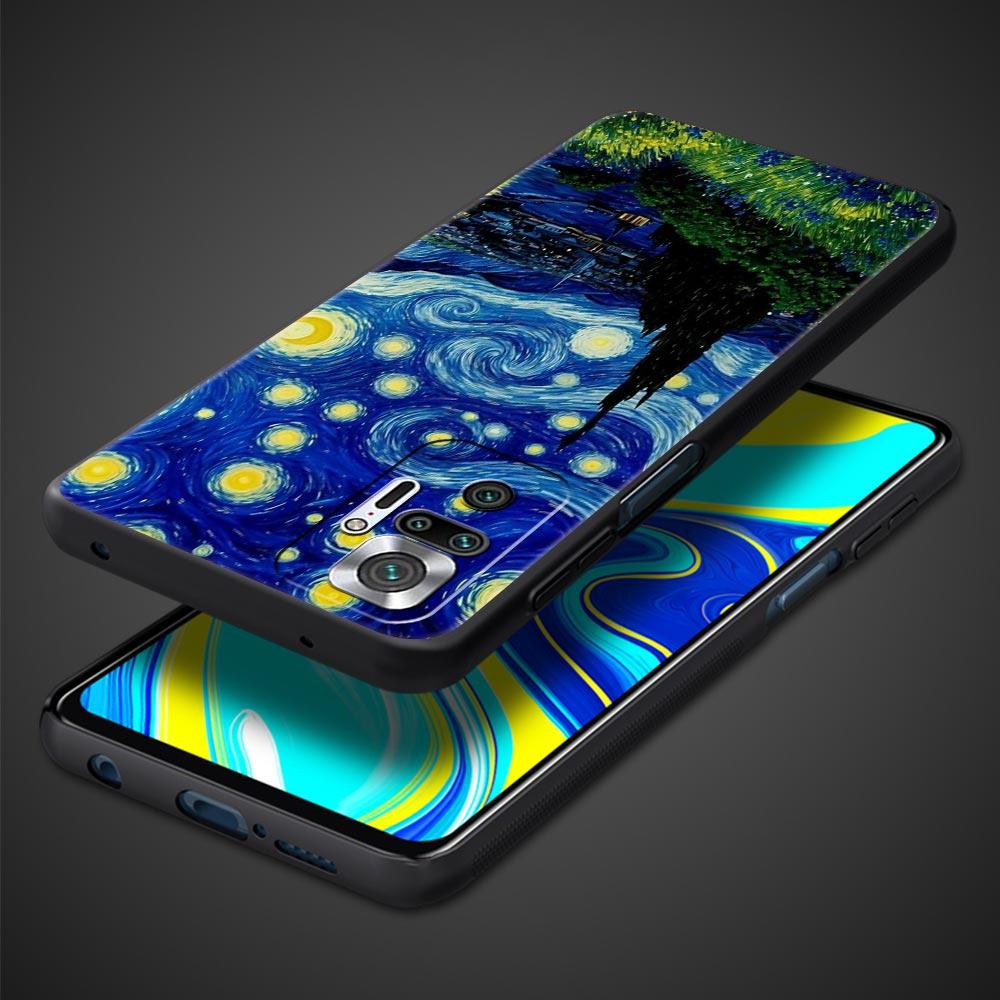 Садовая краска Арт Винсент Ван Гог Чехол для телефона Для Xiaomi Redmi Note 14 13 5G 10 11 12 Pro Plus 4G 14C 13C 12C 10C Черная крышка