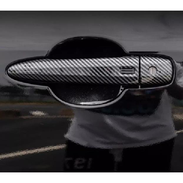 Carbon Fiber Car Door Handles Cover Trim For NISSAN PATHFINDER -2024