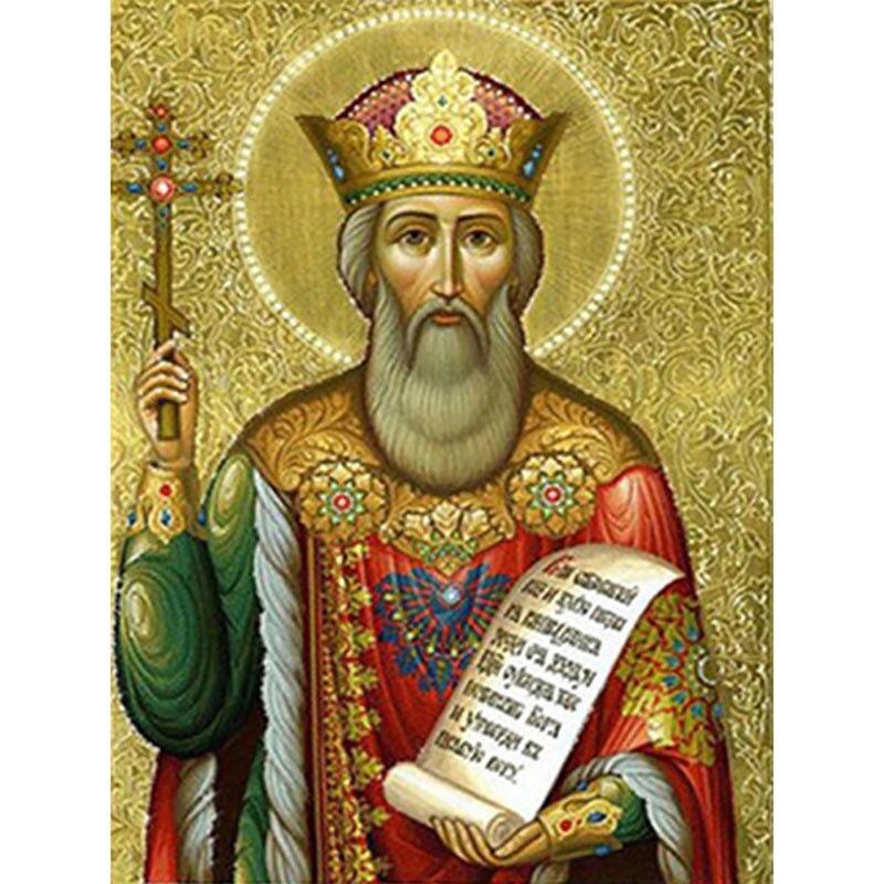 DIY Religion Icon 5D Diamond Painting Full Round Drill Cartoon Diamond Embroidery Mosaic Cross Stitch Gift Wall Art Home Decor