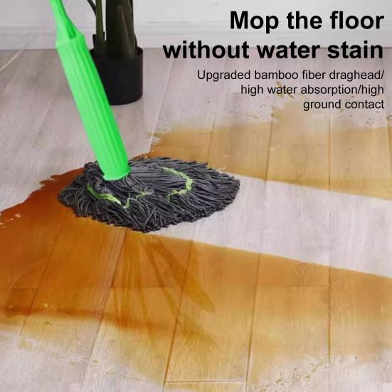 Швабра Yousheng 2-в-1 с функцией сушки с вращающимися на 360 градусов головками из ультратонкого микроволокна, вертикальная швабра для хранения, настенная швабра для мытья полов