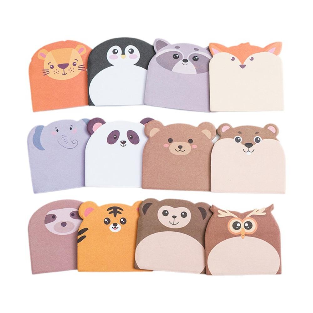 240cps Dog Cat Memo Pad Animal Shaped Notepad Notebook Planner Sticky Notes Students
