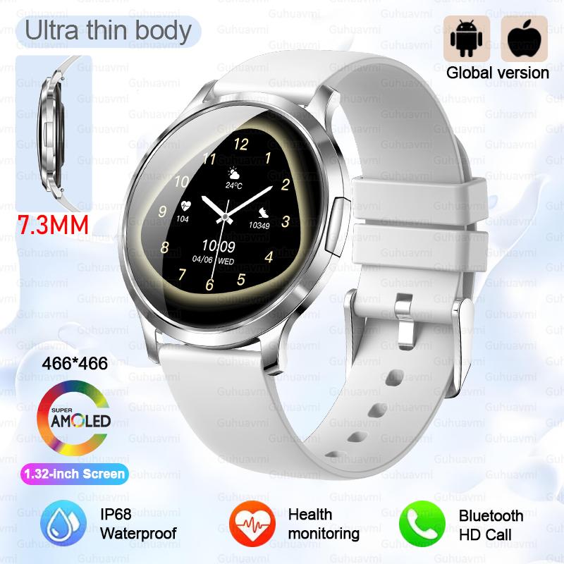 Новые умные часы с Bluetooth-звонками, AMOLED-экран, женские, монитор здоровья, пульса, оксиметрия, водонепроницаемые, спортивные умные часы для женщин