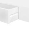 Wall Mounted Shelf with Drawers 2 pcs White 80 cm