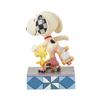 JIM SHORE Snoopy Woodstock Roller Skates 6016267 &