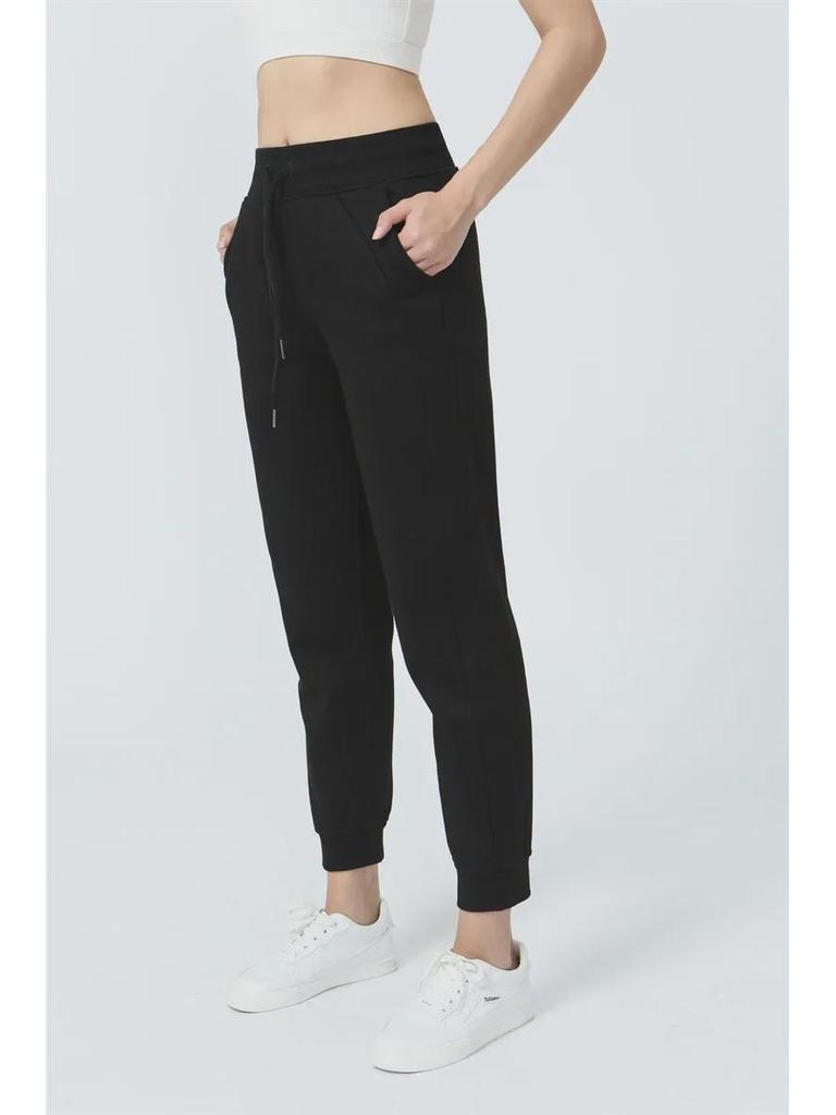 Мягкие женские спортивные штаны с высокой талией Scuba Joggers - теплые спортивные штаны для занятий йогой и фитнесом, а также повседневной носки в осенне-зимний период