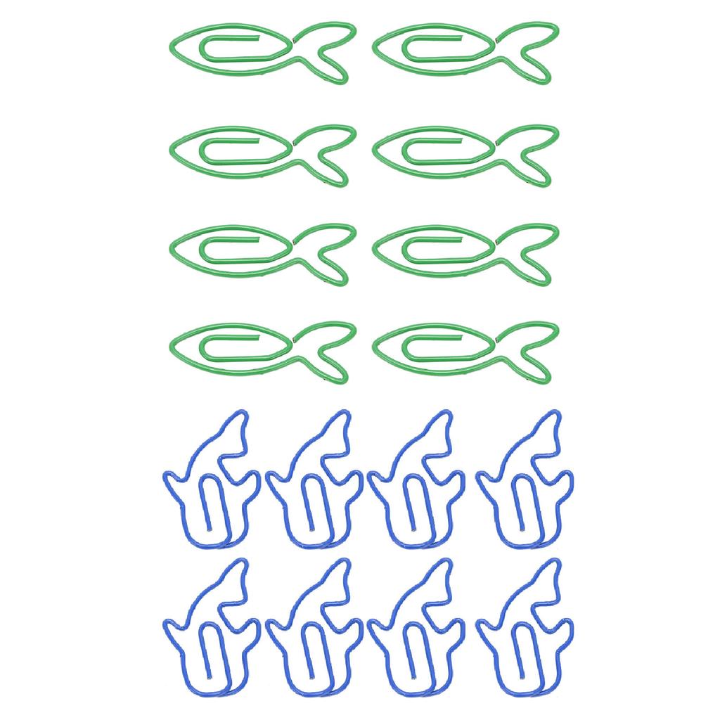 100 шт. милых форменных скрепок для офиса, набор легких декоративных милых форм, зажим для скрепок для Sc