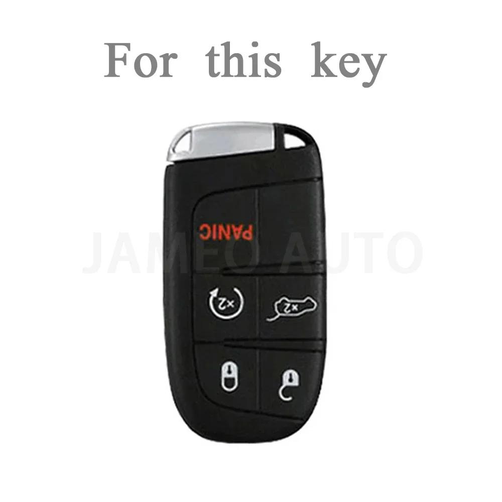 For Jeep Grand Cherokee Chrysler 300C Renegade FIAT Freemont Dodge Ram 1500 Challenger Dart TPU Car Remote Key Case Cover mo1