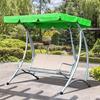 Garden Swing Canopy Replacement UV-Resistant Waterproof Easy To Install Silver-coated Oxford Cloth Swing Seat Cover Sun Shade