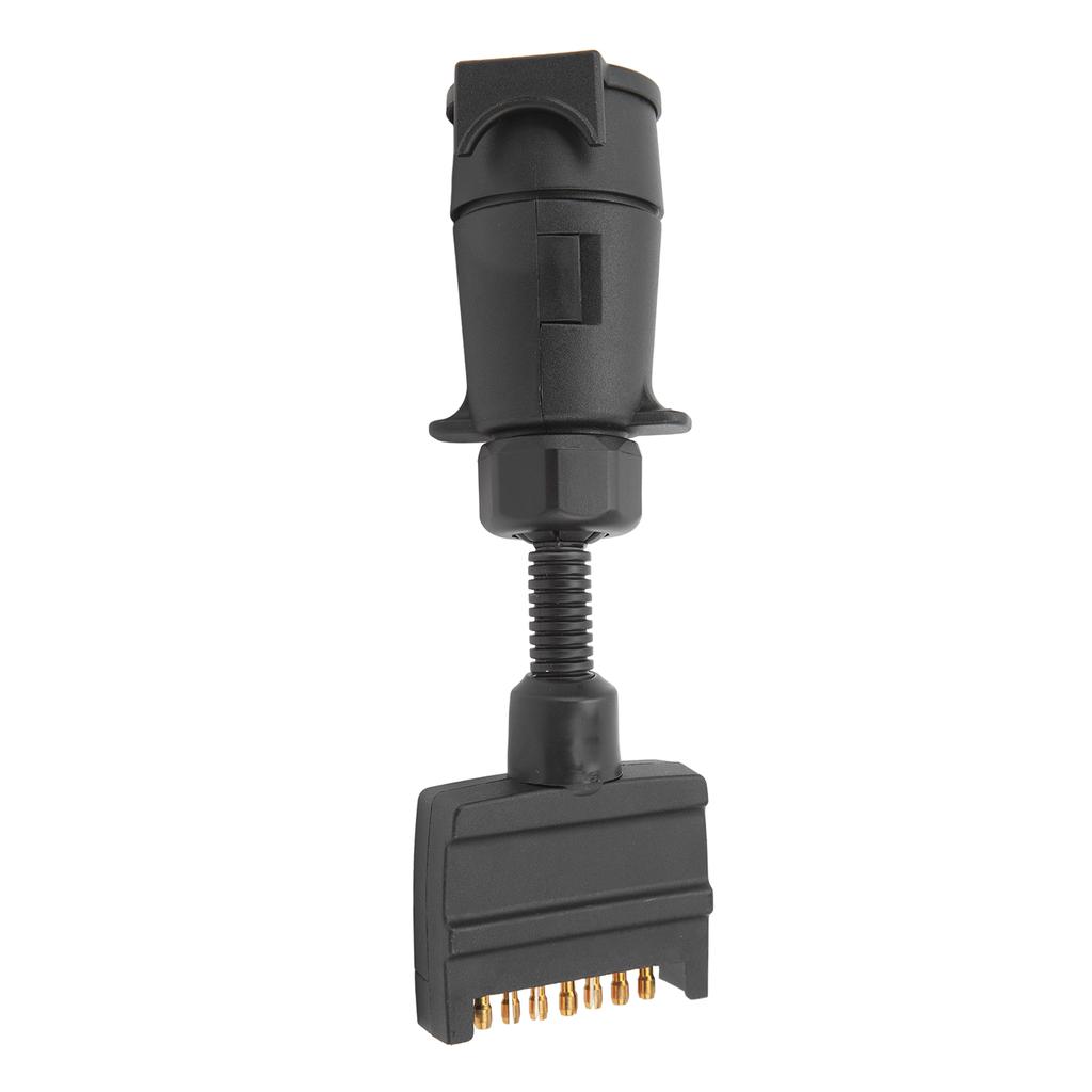 Trailer Adapter Plug 7 PIN Round Female to Flat Male Simple to Operate Wiring Connector for Caravan Boat