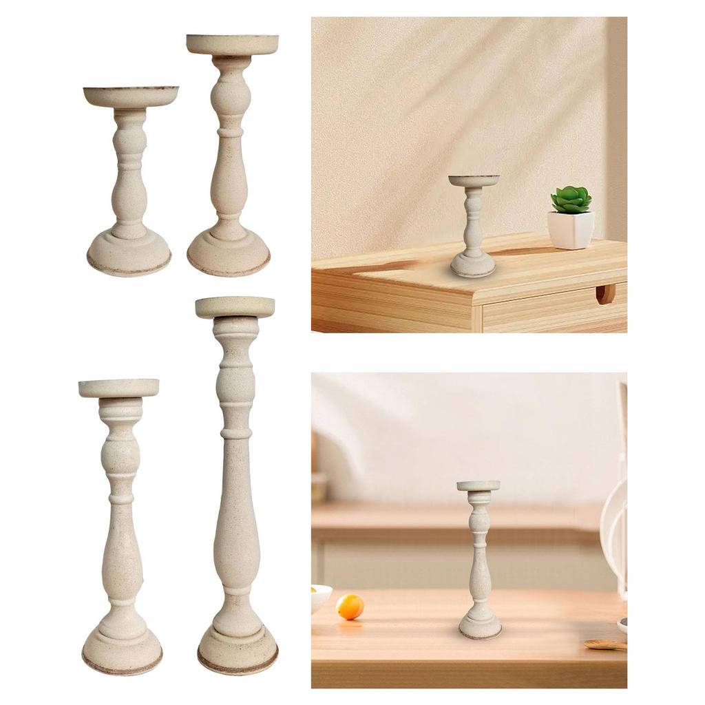 Деревянный подсвечник подставка фото реквизит украшение канделябр центральный элемент ремесло подсвечник римская колонна для свадьбы гостиной