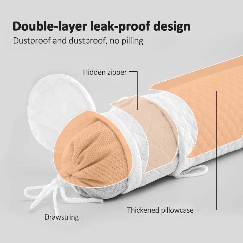 Подушка с круглой горловиной из гречневой лузги, поддерживающая шею, подушка для шеи, наполнитель из гречневой лузги, поддерживающая шею для прохладного сна, 43x10 см
