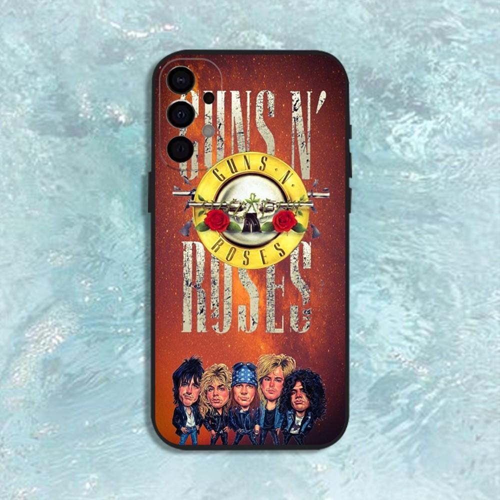 Чехол для телефона G-Guns N Roses Для Samsung S25,S24,S21,S22,S23,S30,Ultra,S20,Plus,Fe,Lite,Note,10,9,5G Черная крышка