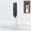Electric Milk Frother Handheld with Stand Drink Mixer Mini Blender for Coffee