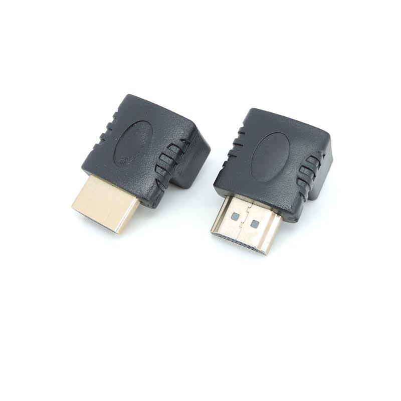 Male To Female HDMI-compatible Converter 90 270 Degree Right-angle Adapter Elbow Connector for HDTV Tv Cable