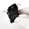 1 PC Car Small Bevel Turn on Orange / Turn Off Red LED Front Rear Fog Switch Button with Wire for Subaru Forester (SK) 2019-2024