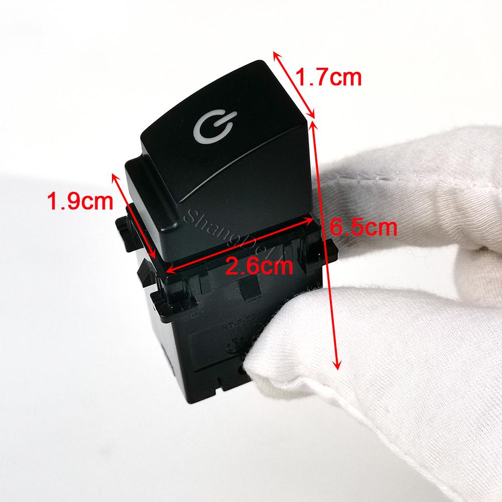 1 PC Car Small Bevel Turn on Orange / Turn Off Red LED Front Rear Fog Switch Button with Wire for Subaru Forester (SK) 2019-2024