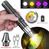D2 Mini 4 Light Sources Lamp LED High Power Flashlight Edc 365/395NM Lanterna Torch Jade Inspection Ultraviolet UV Work Light