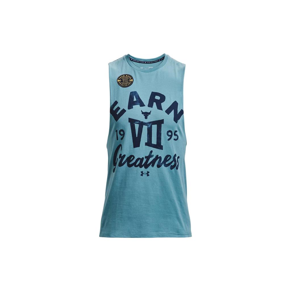 Under Armour Жилет для бега Johnson Series Letter Print Sports, мужские жилеты, синий 1370478-416