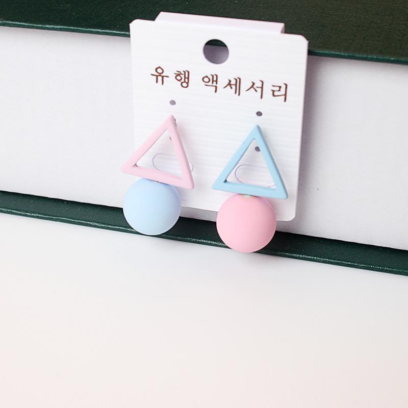 Серьги с геометрическими фигурами