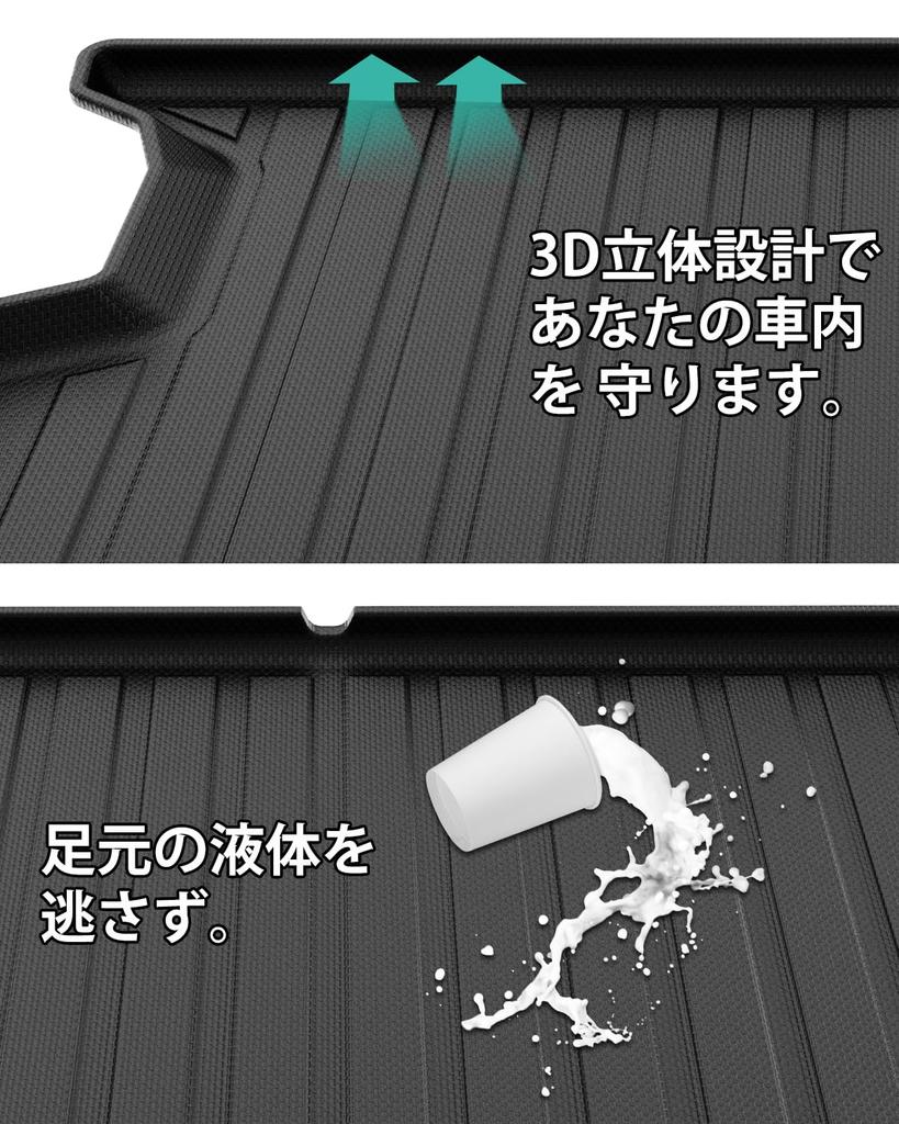 Mixsuper 3D Luggage Mat for Toyota New Sienta MXPL10 Series Luggage Trunk Gasoline Toyota Sienta 2022 3D Molded Cargo TPE Luggage Sienta Custom Easy