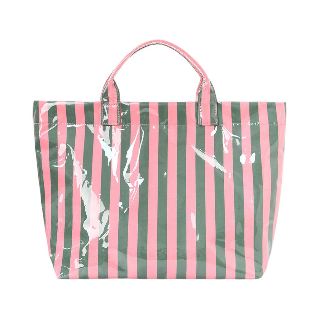 Полосатая сумка-тоут, Легкая для поездок на работу, Вместительная портативная сумка