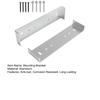 2Pcs Metal Mailbox Mounting Bracket with Screws Rustproof Corrosion Resistant Strong Load-bearing Mailbox Installation Kit