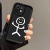 Cute Man Matchman Case For Xiaomi 15T 14T 13T Pro 15 Ultra 17Pro Max Poco F7 X7 X6 F5 M6 M7 Pro Phone Cover Funny Middle Finger