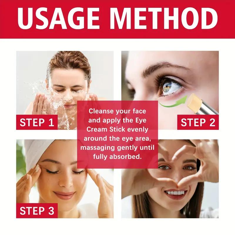 Крем-карандаш для кожи вокруг глаз с ретинолом, антивозрастной уход за кожей вокруг глаз, увлажняющий крем для кожи под глазами, от темных кругов, морщин, укрепляющий, осветляющий, 3 г