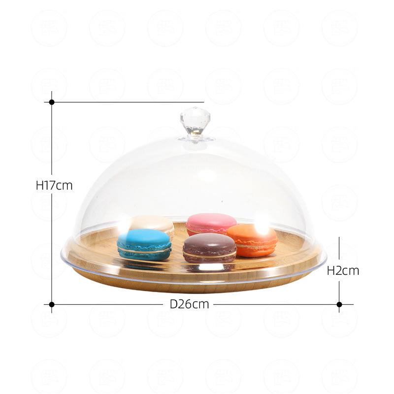Круглый торт пицца закуска десерт подставка для пыли выпечка блюдо для димсамов доска прозрачная крышка крышка дисплей украшение Выставочный поднос
