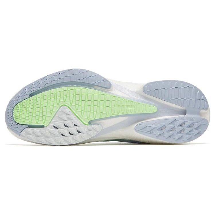 Anta Mach 3.0 Professional Racing Slip Resistant Shock Absorbing Low Top Running Shoes Women sneakers White Blue 122325583-4