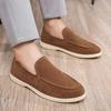 Fashion Mens Business Casual Shoes Suede Loafers Classic British Style Men Lightweight Soft Moccasins Male Slip On Driving Flats