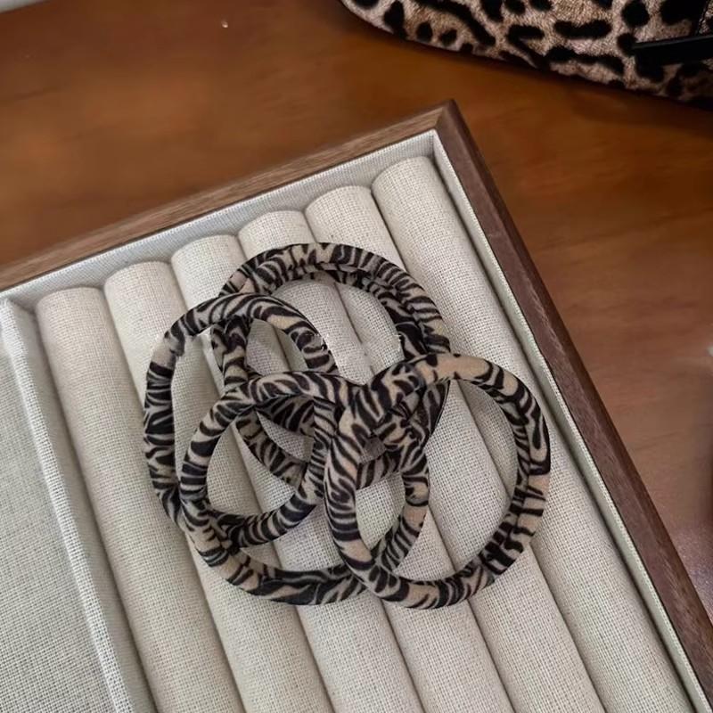 5/10pcs Leopard Print High Elastic Hair Ties Scrunchie High Elasticity Ponytail Holder Women Girls Hair Rings Rope Accessories