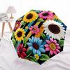1 шт. Автоматический складной зонт - Рисунок подсолнухов, Портативный и складной дизайн с 8 спицами, Подарки на Рождество и день рождения