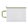 Mesh Zipper Pouch A4 Letter Size Clear Plastic File Bag Waterproof Zip File Folder Document Storage Bag for Travel School Office Supplies