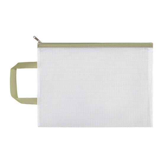 Сетчатый мешок на молнии формата А4, прозрачный пластиковый мешок для файлов, водонепроницаемая молния