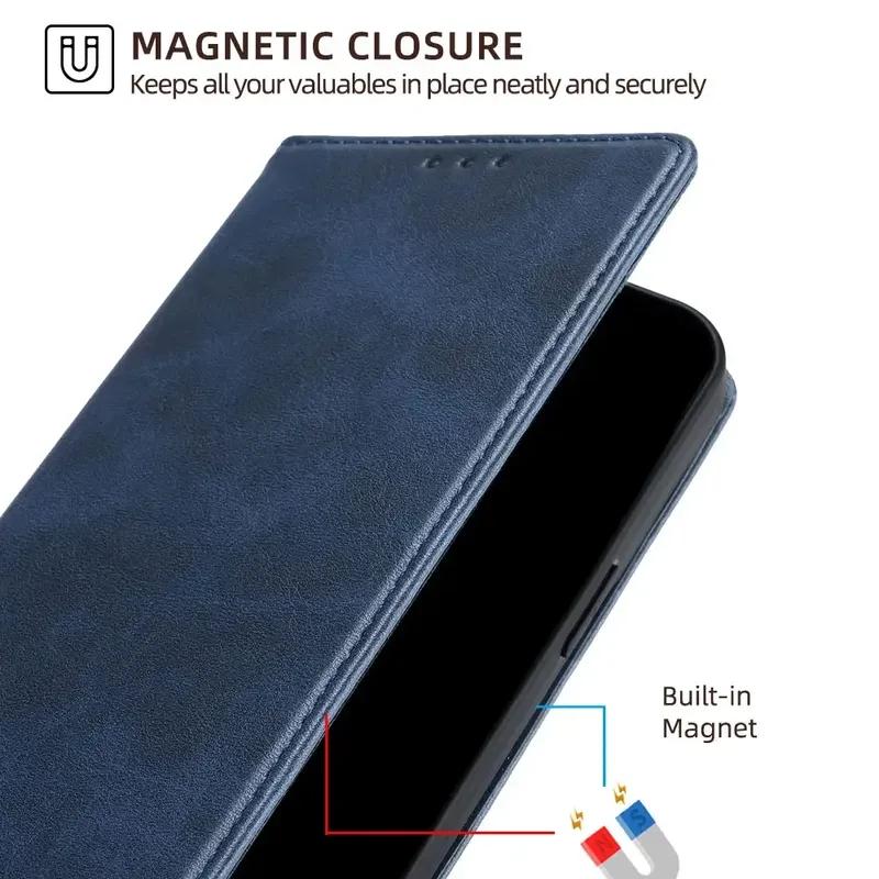 Защитная крышка-кошелек из кожи с откидной крышкой для Motorola Edge 60 Edge60 Fusion Edge 2025, чехол-сумка для телефона с отделениями для карт