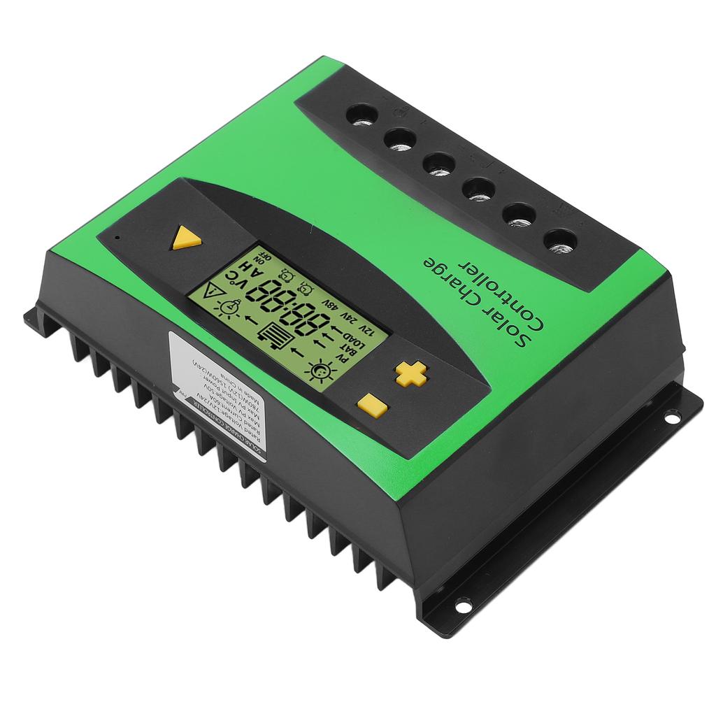 Solar Charge Controller LCD Display PWM Charging Regulator 60A 12V 24V for Home RV